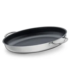 Küchenprofi Fischpfanne Oval 38 Cm Pfanne Edelstahl Antihaft
