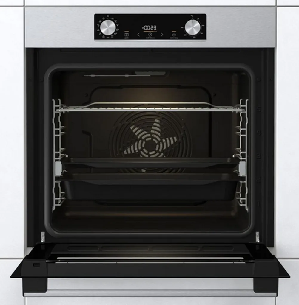 Gorenje BOS 6737 E13X Einbau-Backofen / 77 Liter/Heißluft/ExtraSteam/GentleClose & Open/EcoClean/Air Fry/PizzaMode/PerfectGrill/Teleskopauszüge/Inox-Look, Grau – Bild 10