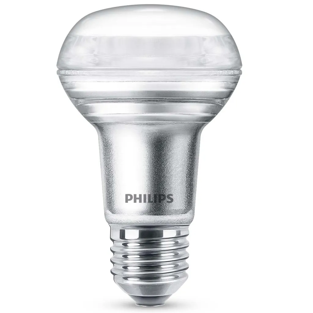 Philips LED Lampe Ersetzt 60W, E27 Reflektor R63, Warmweiß, 345 Lumen, Dimmbar, 1er Pack