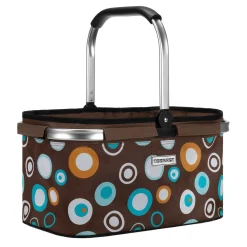 Anndora Einkaufskorb - Henkelkorb Faltbar Stabil Bis 15 Kg(22 Liter) - Dunkelbraun