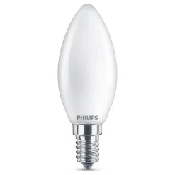 Philips LED Lampe Ersetzt 60W, E14 Kerzenform B35, Weiß, Neutralweiß, 806 Lumen, Nicht Dimmbar, 1er Pack