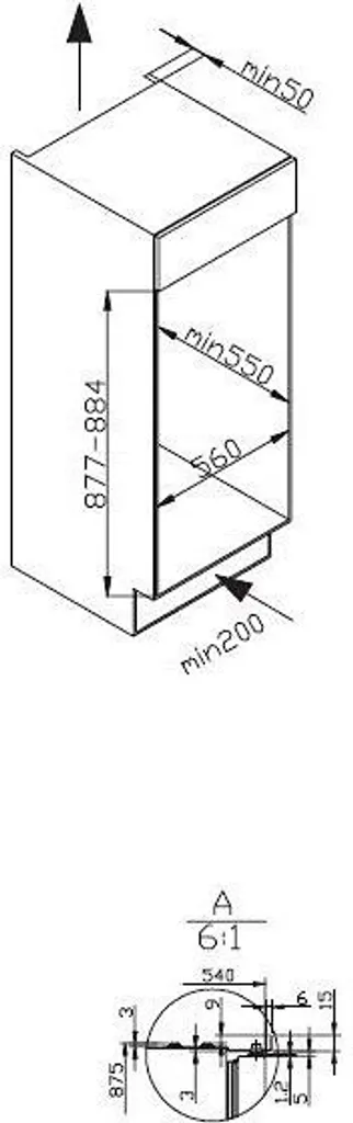 Amica EGS 16173, Gefrierschrank, 880 Mm Nische, Schlepptür-Technik, – Bild 5