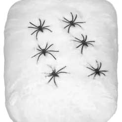 Elite Spinnennetz Mit Spinnen Halloween-Deko Weiss 100 G 35qm