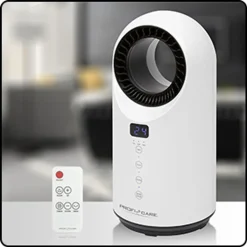 ProfiCare® 2in1 Keramik-Heizlüfter Und Tischventilator, Leise, Sicher U. Effizient Mit PTC-Keramik-Heizelement Heizen, Robuster Ventilator Und Heizlüfter Inkl. Fernbedienung – PC-HL 3086