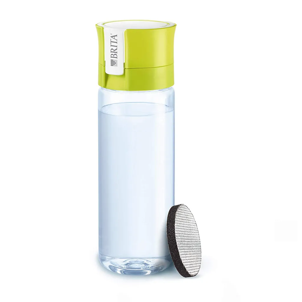 BRITA Lime Filter Bottle - MicroDisc Filter Technology, Optimaler Geschmack Für Den Genuss Unterwegs, BPA-freie Wasserflasche, 0,6 Liter