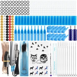 Sislady Tatooine Tätowierwerkzeug-Set Komplettes Tätowierzubehör Zwei Modelle 10pcs Von Tätowiernadeln 3Rt/5Rt Mit 10pcs Tattoo-Nadeln (5RL、5M1) Tattoo-Werkzeuge Für Tattoo-Kunst