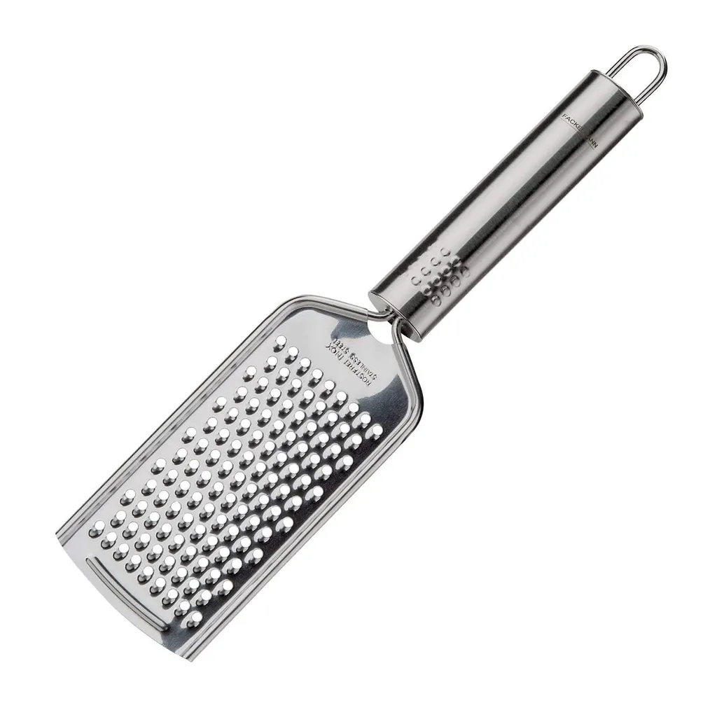 Fackelmann Reibe OVALGRIFF, Käsereibe, Zester Aus Rostfreiem Edelstahl (Farbe: Silber), Menge: 1 Stück – Bild 4