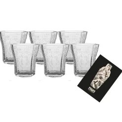 Mixcompany Don Papa Rum Tumbler 6er Set Limited Edition Reliefglas Mit Glasmusterung Klarglas 8 Eckig Glas Gläser Longdrinkglas