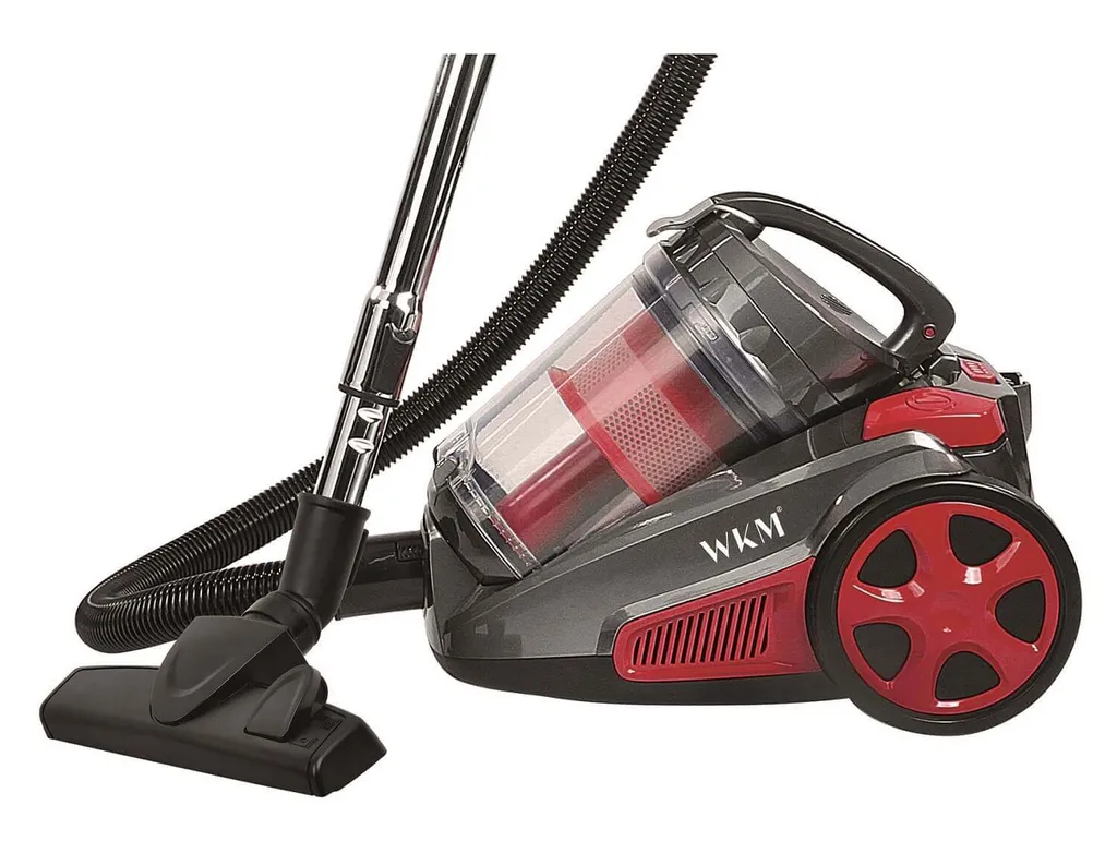 WkMet WKM PSC-2300W.17 Zyklon Boden Staubsauger Rot 850W Beutellos HEPA-FILTER 3L KapazitätSauger Putzen Reinigung Höhenverstellbar Teleskoprohr Waschbar Haushalt