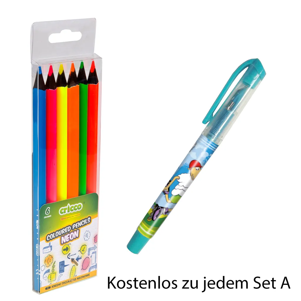 MPINK SCHULAUSSTATTUNG MEGA SET KUNSTSTOFFSET Schrein Set Für Büro Und Haushalt - 20 Teile Schulmaterial – Bild 2