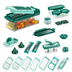 Genius Nicer Dicer Fusion Smart Set 34tlg Gemüseschneider Inkl. Nicer Twist Für Obst Und Gemüse; A34068
