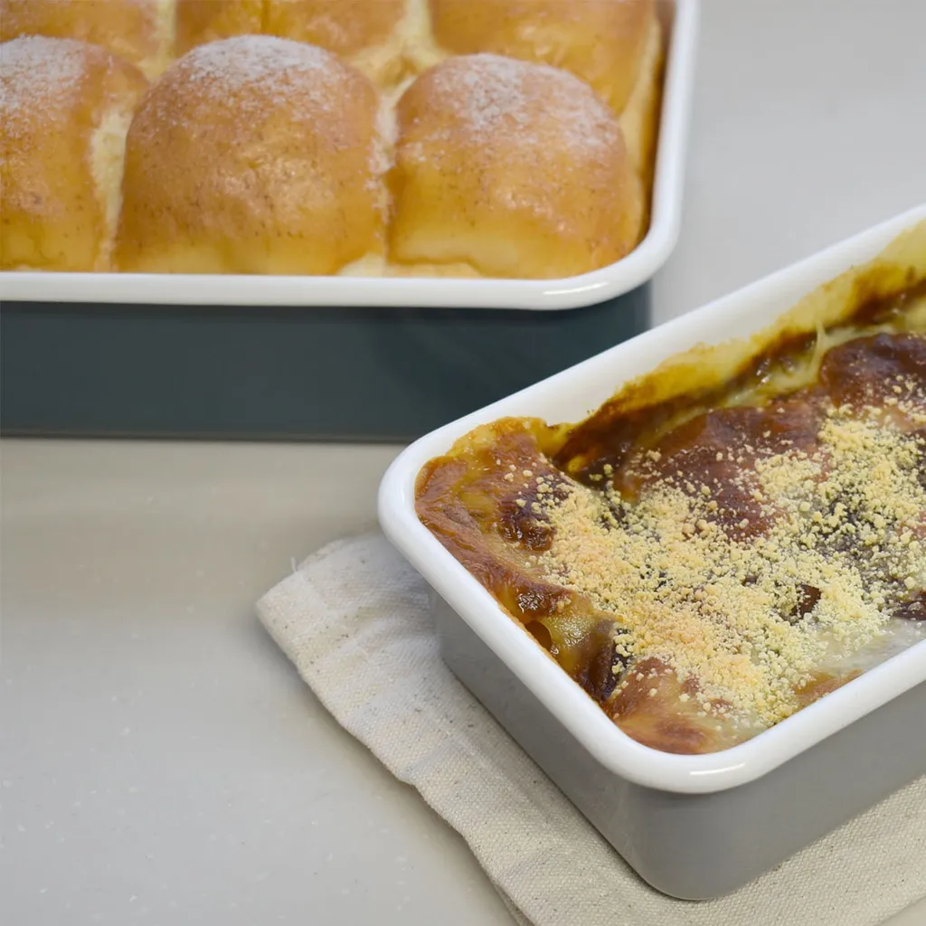 HoneyWare Frischhaltedose Color Line L 1,35l Flach Petrol Emaille – Bild 11