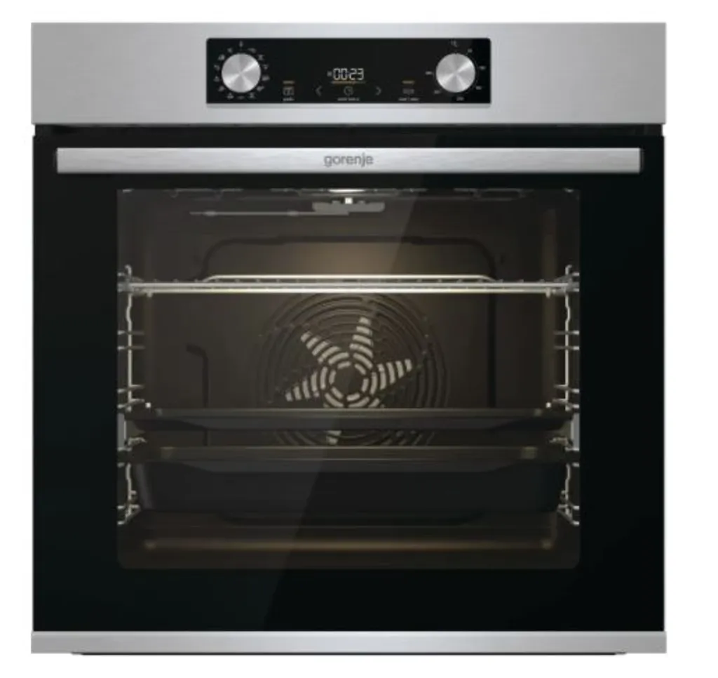 Gorenje BOS 6737 E13X Einbau-Backofen / 77 Liter/Heißluft/ExtraSteam/GentleClose & Open/EcoClean/Air Fry/PizzaMode/PerfectGrill/Teleskopauszüge/Inox-Look, Grau – Bild 2