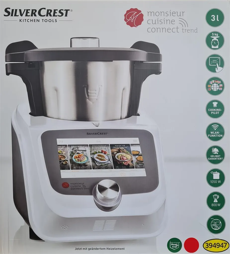 Monsieur Cuisine Küchenmaschine Connect SKMC1200F6 Küchengerät-Zustand: Sehr Gut – Bild 6