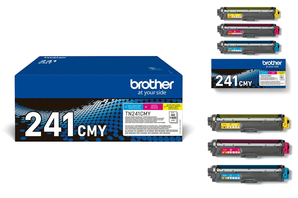 Brother TN241CMY - 3er-Pack - Gelb, Cyan, Magenta - Original - Tonerpatrone – Bild 7