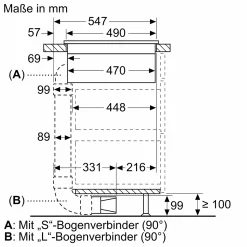 Siemens EX875LX57E Induktionskochfeld Mit Dunstabzug 80cm ()