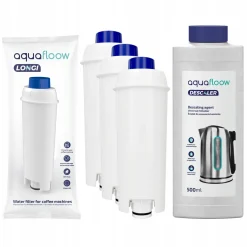 Aquafloow Filter Für Delonghi 3X Ersatz Und Entkalker 0,5L