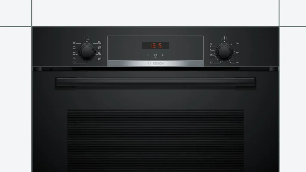 Bosch Backofen HBA534EB0 Einbauherd - Schwarz, Autark, 3D-Heißluft, Teleskopauszug – Bild 4