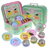 JEWELKEEPER Kinderspiel Zinn Teeservice & Tragetasche, 15-teilig - Safari Design