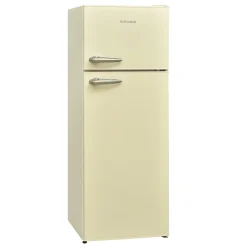 Telefunken KTFK212EC2 Retro Kühl-Gefrier-Kombination / 171 L Kühlschrank / 42 L Gefrierschrank / 177 KWh/Jahr / Retro Look / Temperaturregelung / Abtauautomatik / Creme