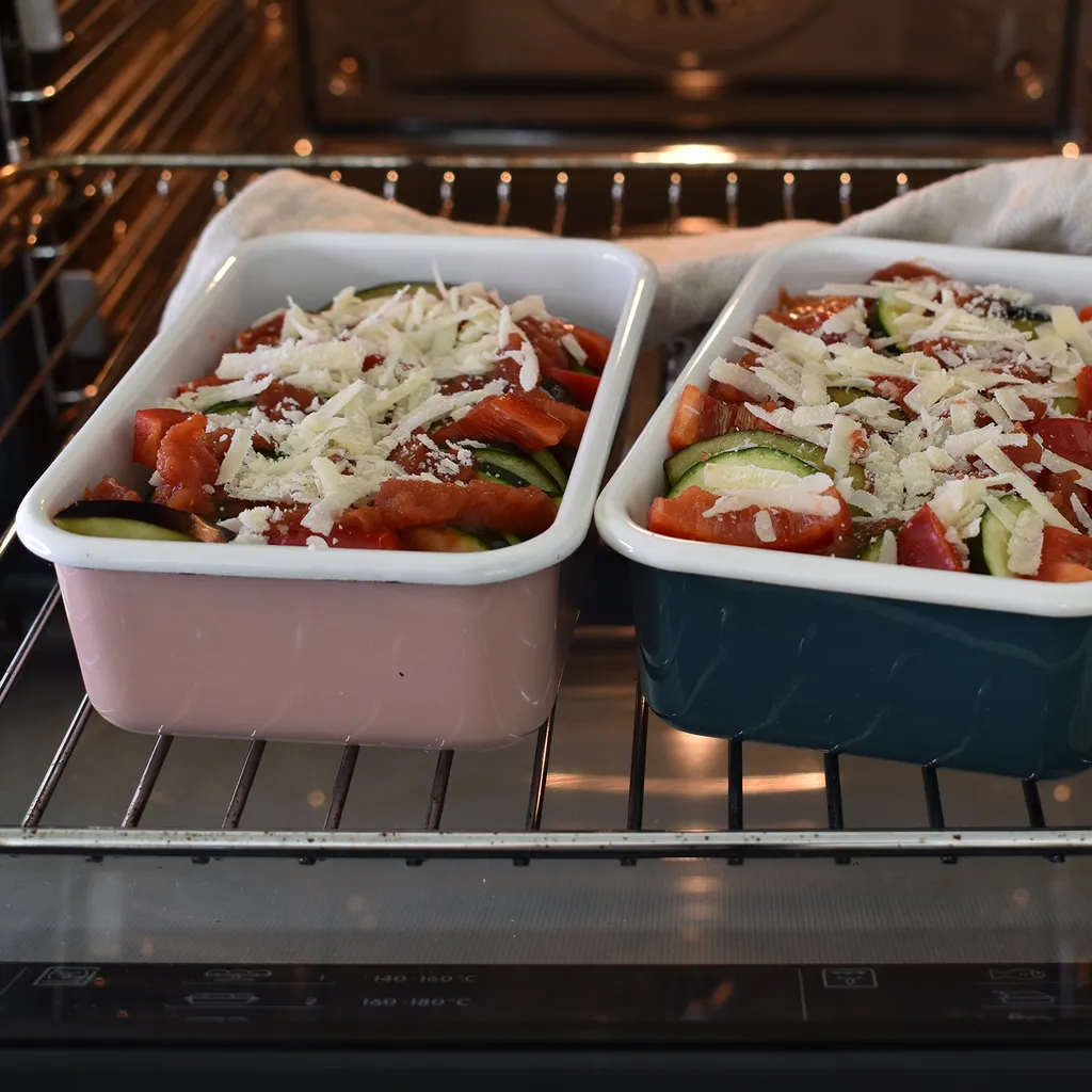 HoneyWare Frischhaltedose Color Line L 1,35l Flach Petrol Emaille – Bild 13