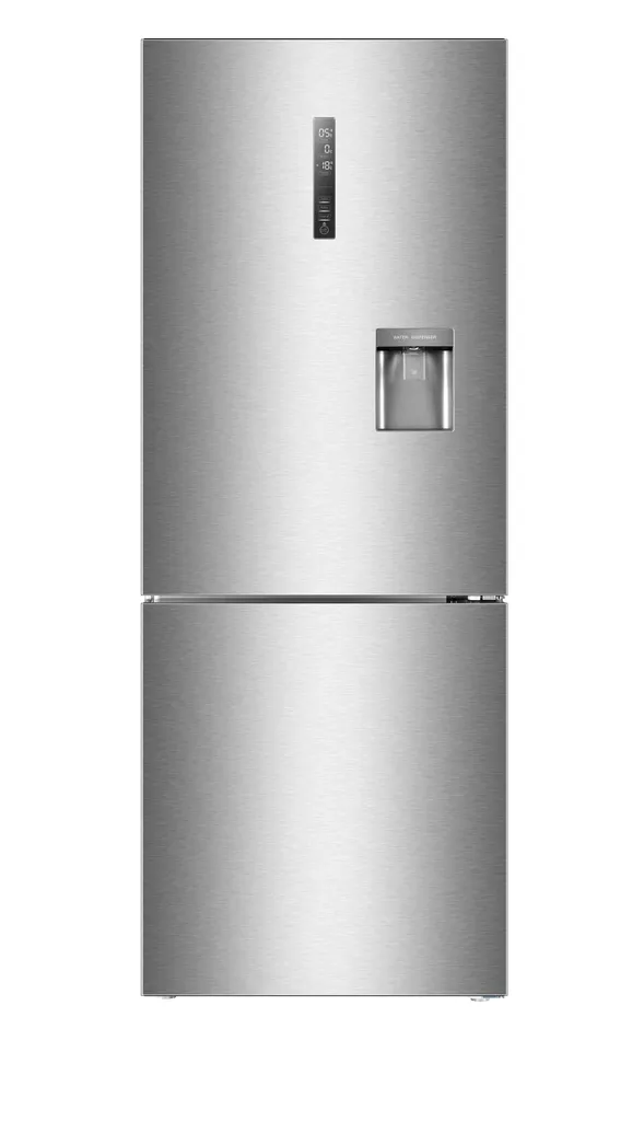 Haier Kühl/Gefrier-Kombi C3FE-744CMJW - Farbe: Silber - Nettoinhalt Kühlen: 274 Liter - Nettoinhalt Gefrieren: 136 Liter - H X B X T Ca. 190 X 70 X 68 Cm