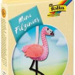 Folia Mini Filz-Nähset "Filzinies" 11-teilig Flamingo