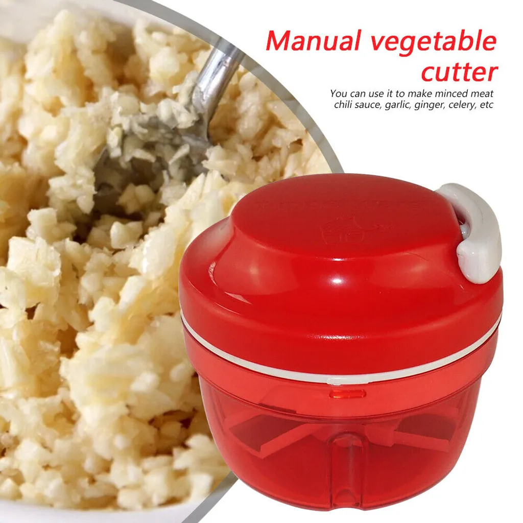 Jesunfuzhu 2x Zerkleinerer Gemüseschneider Universal Obst Fleisch Zwiebelschneider Zwiebe Chef Speedy – Bild 6