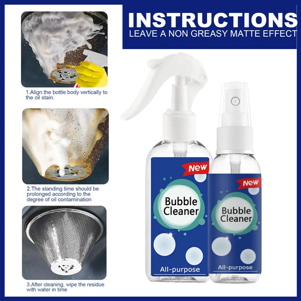 Jefety 100ml Schaumreiniger Spray Küchenreiniger Reinigungsschaum Rost Dekontaminationsreiniger Für Küche Und Bad