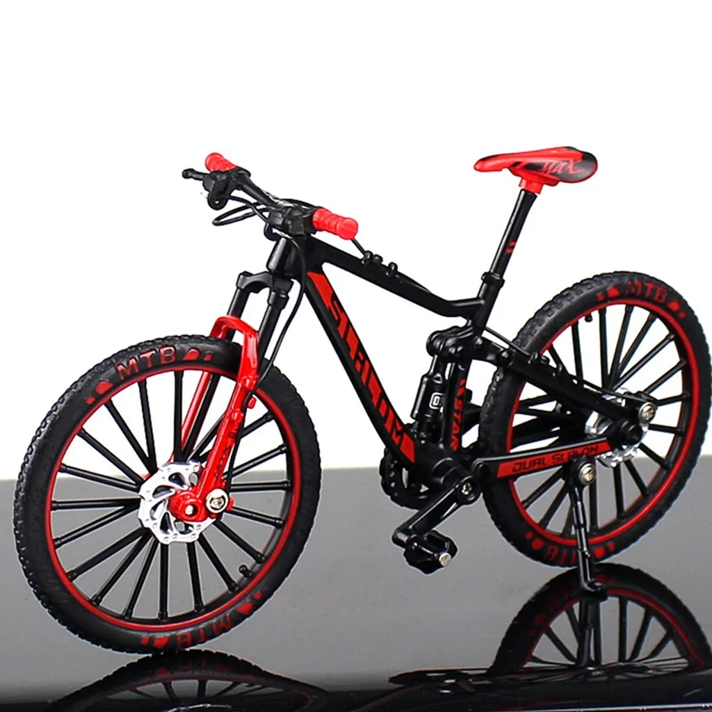 Jesunfuzhu Mini Finger Rote Fahrräder Mini Extreme Sport Finger Fahrrad Zubehör Metall Spielzeug Kreative Geschenke