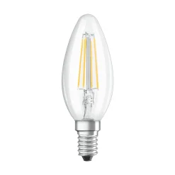Osram LED Leuchtmittel Star Classic B40 E14 4W Neutralweiß, Klar