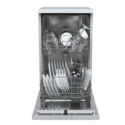 Candy CDPH 2L949W Freistehender Geschirrspüler, Weiß, 44,8 Cm Breite, 9 Maßgedecke, 4 Temperatureinstellungen, 5 Programme, , 9 Liter/Programm, 75 KWh/100 Zyklen, 49 DB, Startzeitvorwahl