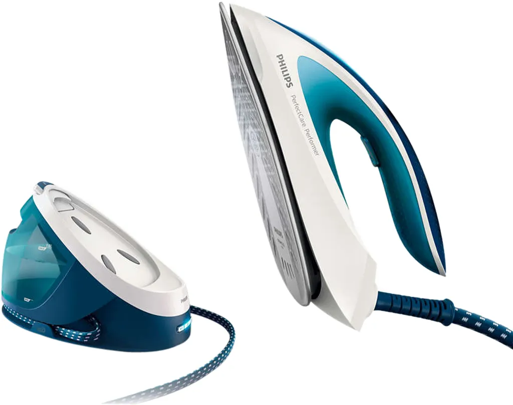 Philips GC8723/20, 6,2 Bar, 1,8 L, 390 G/min, 120 G/min, SteamGlide Plus-Sohle, Blau – Bild 2