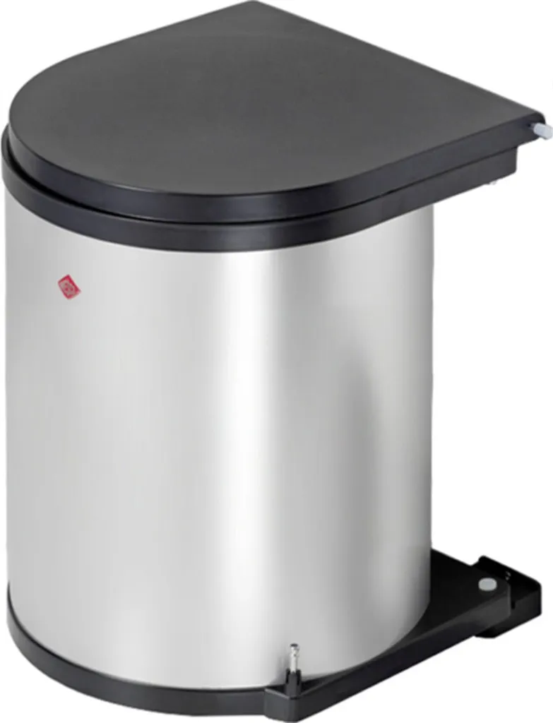 Wesco Rondo Einbaumülleimer - Rund, Silber, Fassungsvermögen 15 Liter – Bild 4