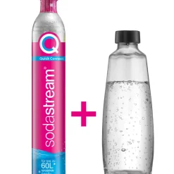 Sodastream Quick Connect Reservezylinder 60 L + 1 Glasflasche