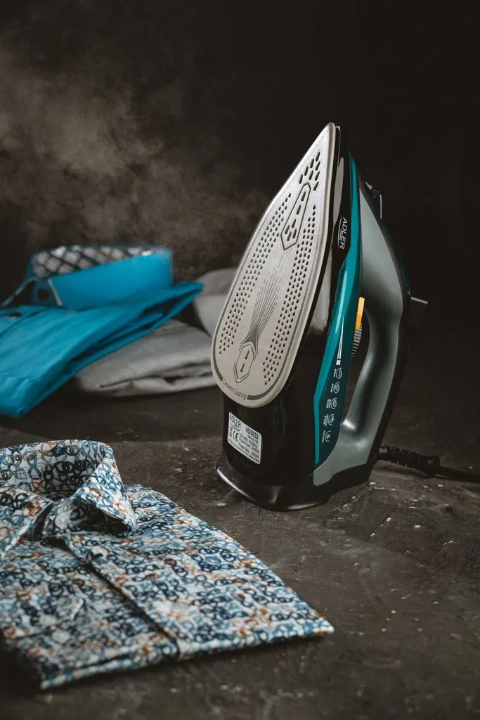 Adler Ad 5032 Bügeleisen Trockenbügeleisen Keramiksohle Schwarz, Blau, Grau 2400 W – Bild 10