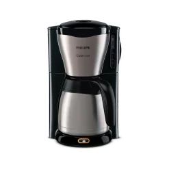 PHILIPS Gaia Collection HD7548/20 Kaffeemaschine Thermokanne, Schwarz/Edelstahl