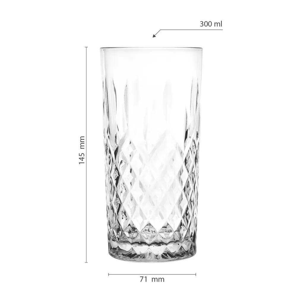 Konzept-11 Konzept 11 Trinkgläser Set 12er 300 Ml Wassergläser Glas Transparent Spülmaschinengeeignet – Bild 2
