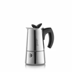 Bialetti Musa New, Mokka-Kanne, Schwarz, Edelstahl, Edelstahl, 1 Tassen