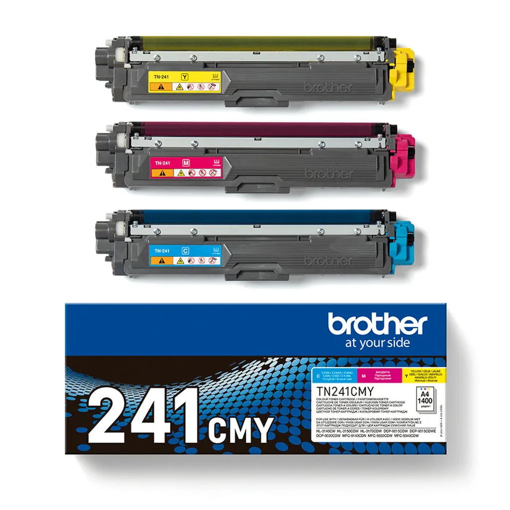 Brother TN241CMY - 3er-Pack - Gelb, Cyan, Magenta - Original - Tonerpatrone – Bild 5