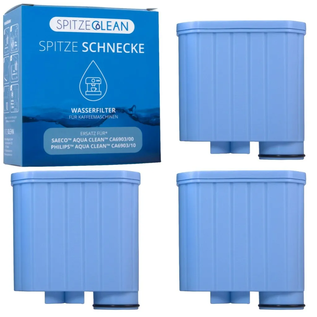 SpitzeClean Wasserfilter Wie Philips Saeco AquaClean CA6903 - Spitze Clean - Spitze Schnecke - Höchste Qualität - (3er Pack)