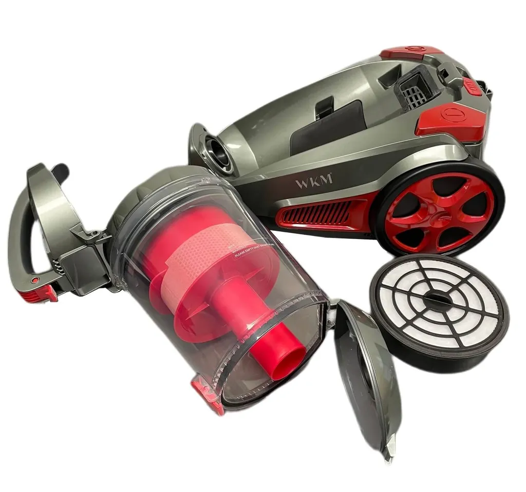 WkMet WKM PSC-2300W.17 Zyklon Boden Staubsauger Rot 850W Beutellos HEPA-FILTER 3L KapazitätSauger Putzen Reinigung Höhenverstellbar Teleskoprohr Waschbar Haushalt – Bild 5