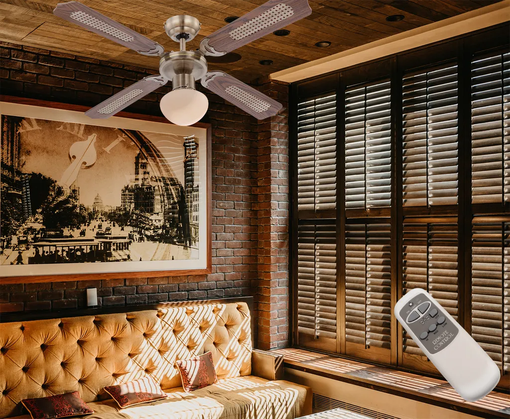 Globo Lighting Deckenventilator Mit Fernbedienung Und Licht Ventilator Lampe Holz Optik 106 Cm – Bild 2