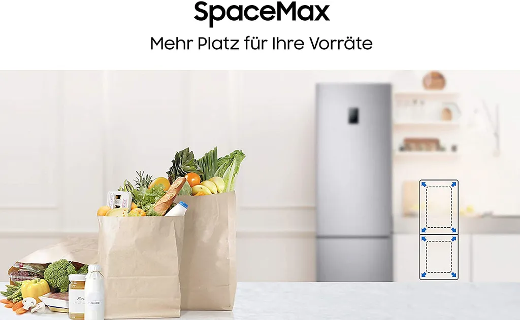 Samsung RB7300, Kühl-/Gefrierkombination, Premium Edelstahl Look, 203 Cm, 390 ℓ RL38T775CS9/EG – Bild 4