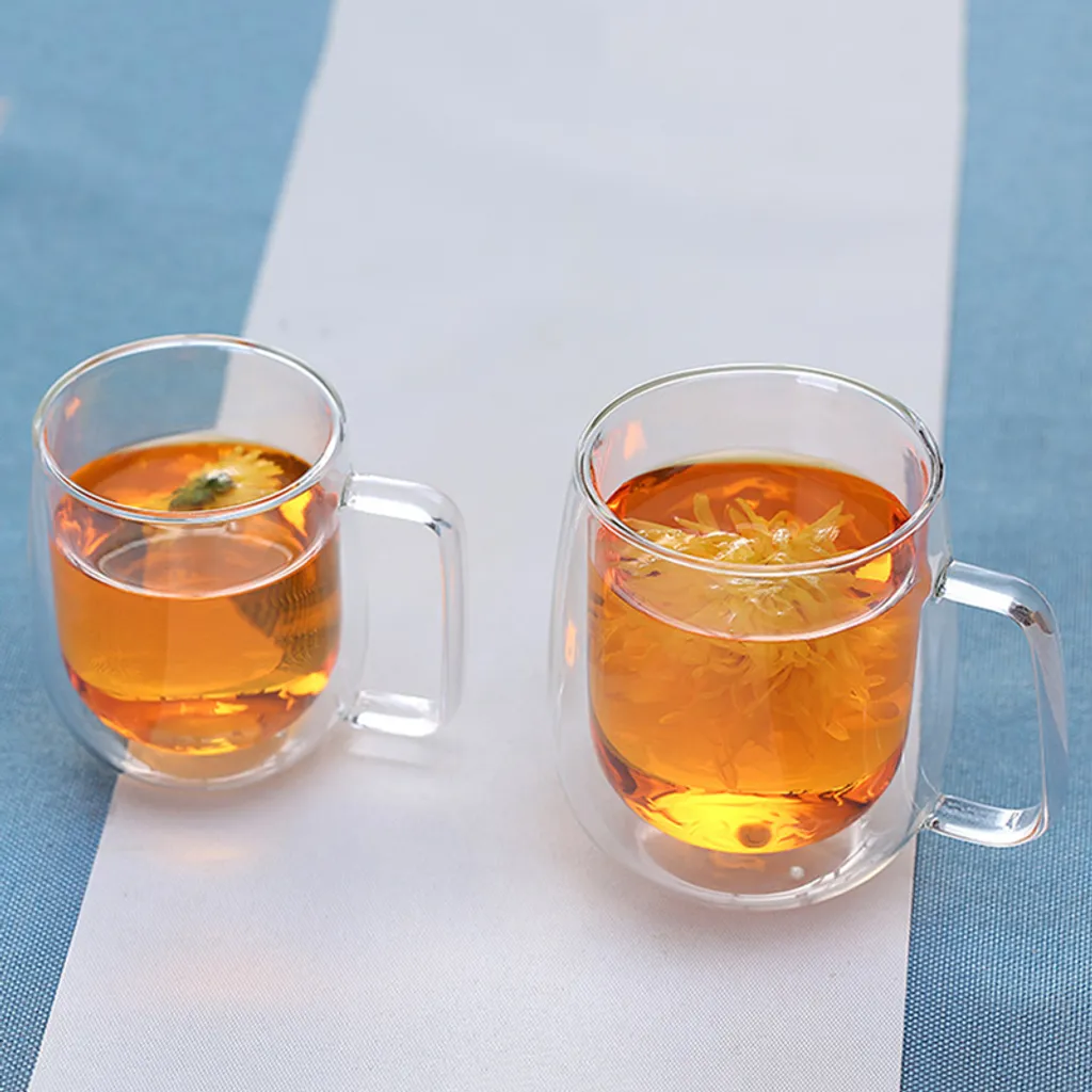 Giantbag Berlin Doppelwandiges 2 X 250 Ml 2 Stück Set Cappuccino Gläser - Spülmaschinen- Und Mikrowellensicher - Doppelwandige Gläser, Schwebeeffekt, Thermogläser, Hitzebeständiges Teeglas, Kaffeeglas Tasse (8.5 Oz) – Bild 5