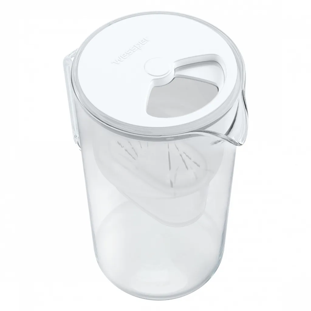 Glas Wasserfilter Wessper 2,5 L Mit 10 Filterkartuschen, Kompatibel Mit Brita Maxtra – Bild 5