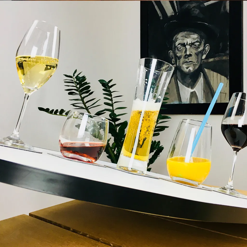 SILWY - 2 X Trinkbecher Mit Magnetboden - Hub Orange - Inkl. 2 Nano-Gel-Pads - 0,25l – Bild 2