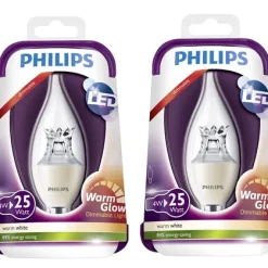 4x Philips LED Kerze Clear WarmGlow 4W=25W E14 A+ 250lm 2700K WarmWhite Dimmbar