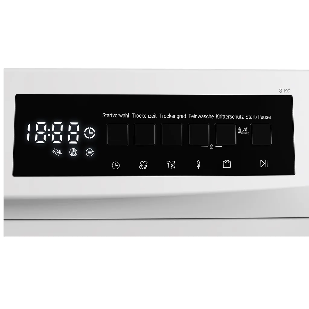 Trockner Kondenstrockner Wäschetrockner 8kg 15 Programme DAEWOO T8CT2W0DE – Bild 4