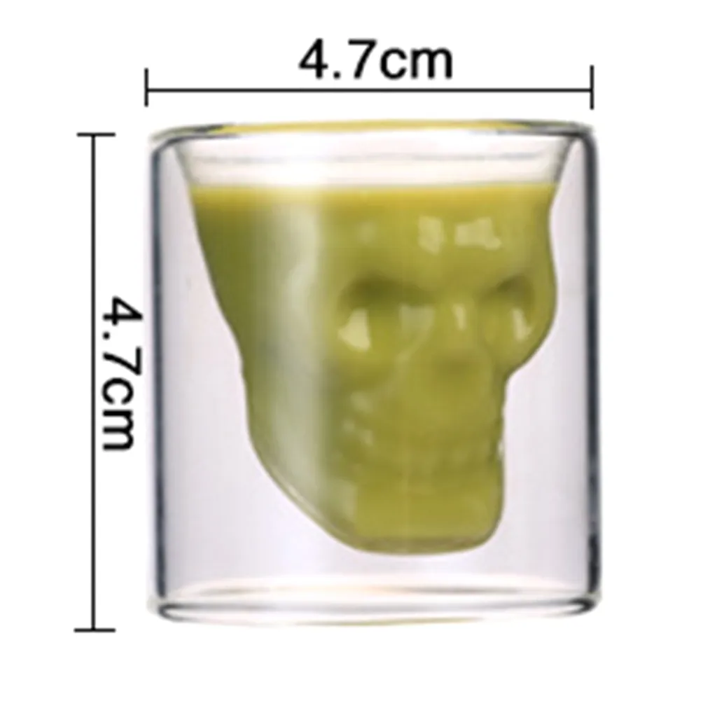 F-Beast Skull-in-glass Winkee 4 Schnapsgläser Shot Glas Totenkopf Schädel 25ml Partyglas Weingläser – Bild 7